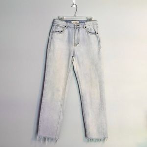 PacSun Light Wash High-Waisted Mom Jeans (Size 24/XS)